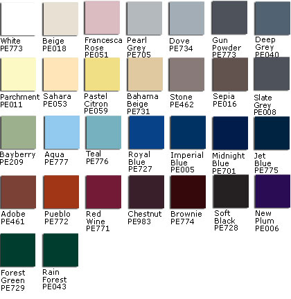 Belvedere Enamel Colors