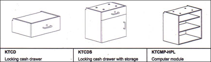 Belvedere Kallista Desk Add On Options