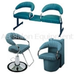 A timeless affordable salon chair family with metal frame.