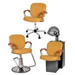 Pibbs Samantha Series Styling Chairs & Shampoo Salon Chairs