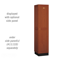 Salsbury Industries 11168 Single Tier Solid Oak Executive Locker - 16" W x 76" H x 18" D
