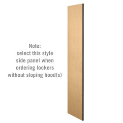 Salsbury Industries 33335 Side Panel - 6'H x 21"D Designer Wood Locker - No Sloping Hood