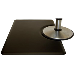 IC Urethane 3045S Rectangle Salon Stylist Chair Floor Mat - 3' x 4.5' x 5/8"