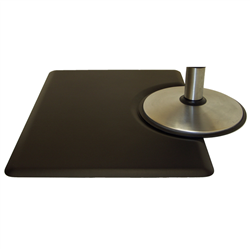 IC Urethane 3040S Rectangle Salon Stylist Chair Floor Mat - 3' x 4' x 5/8"
