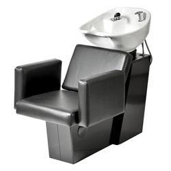 Pibbs 5234W Cosmo Backwash w/ Slide System - White Bowl