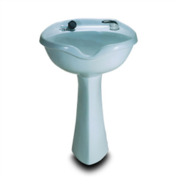 Marble Products #2001 Marble Pedestal Shampoo Bowl w/ #550 Fixture