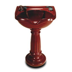 Marble Products #300 Cultured Marble Pedestal Bowl w/ #550 "Dial Flo" Single Lever Control