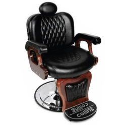 Collins QSE 9050 Commander I Barber Chair w/ Stationary Footrest