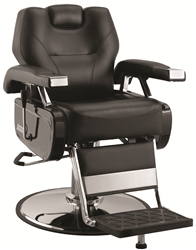 Jeffco 109EX Classic Extra Wide Barber Chair w/ Oversized Chrome Base