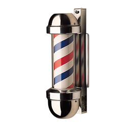 William Marvy 410/WM Wall Mount Barber Pole - One Light