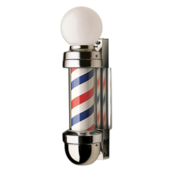 William Marvy 410/WM Wall Mount Barber Pole - Two Light
