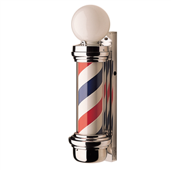William Marvy 55 Wall Mount Barber Pole - Two Lights