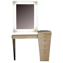 AB Salon Equipment Mystic II Styling Station w/ Floating Mirror