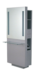 Belvedere OP252-HPL Opal Single Vanity with Glass Shelf