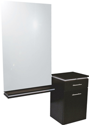 Collins QSE 4402-54 Neo Wall Mount Styling Station w/ Ledge & Mirror