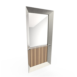 Veeco FF-3265-SS-09 Forty Five Stainless Steel Salon Mirror