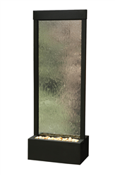 BluWorld GF6BG 6' Black Onyx Gardenfall Fountain with Clear Glass