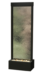 BluWorld GF8BG 8' Black Onyx Gardenfall Fountain with Clear Glass