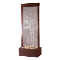 BluWorld GF42B Gardenfall Bamboo Etched Metaline 48" Floor Fountain