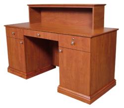Jeffco E02 Elite Reception Desk w/ Pull-Out Keyboard Tray