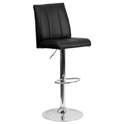 Flash Furniture Contemporary Black Vinyl Stool w/ Chrome Base