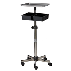 Pibbs ART58 Metal Mayo Color Tray w/ Adjustable Shelf