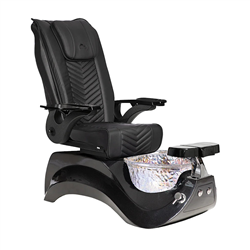 Whale Spa Alden Crystal Pedicure Spa w/ Leather Upholstery