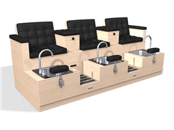 Design X 4100-T Monticelle Sofa Pedicure Spa