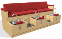 Design X 4000-T Hamilton Sofa Pedicure Spa