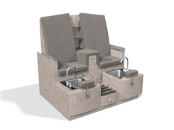 Design X 4475-D Claremont Loveseat Pedicure Spa