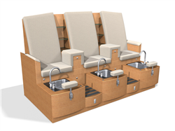 Design X 4475-T Claremont Sofa Pedicure Spa