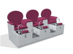 Design X 4566-T Charleston Sofa Pedicure Spa