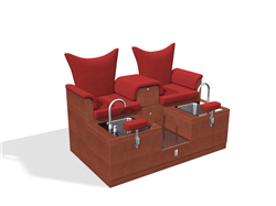 Design X 4704-D Kingston Loveseat Pedicure Spa