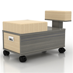 AYC Alera Pedicure Stool & Cart w/ Footrest