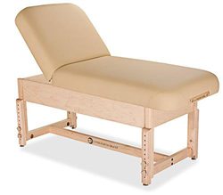 Living Earth Crafts Sonoma Pneumatic Power Assist Facial Back Tilt Top Treatment Table with Trestle Base
