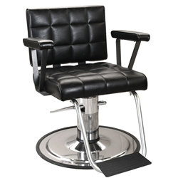 Collins 7900 Hackney Unisex Hair Styling Salon Chair w/ Hydraulic Base