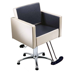 Salon Ambience SH/890 Square Styling Chair w/ Hydraulic Base Options