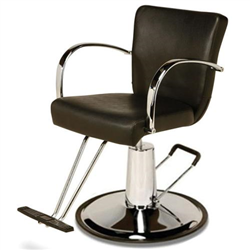 Veeco AR-D002-B Emily Styling Chair on Round Base