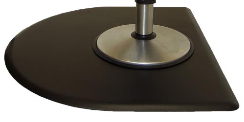 Ic Urethane 4040cn Half Circle Salon Floor Mat 4 X 4 X 5 8