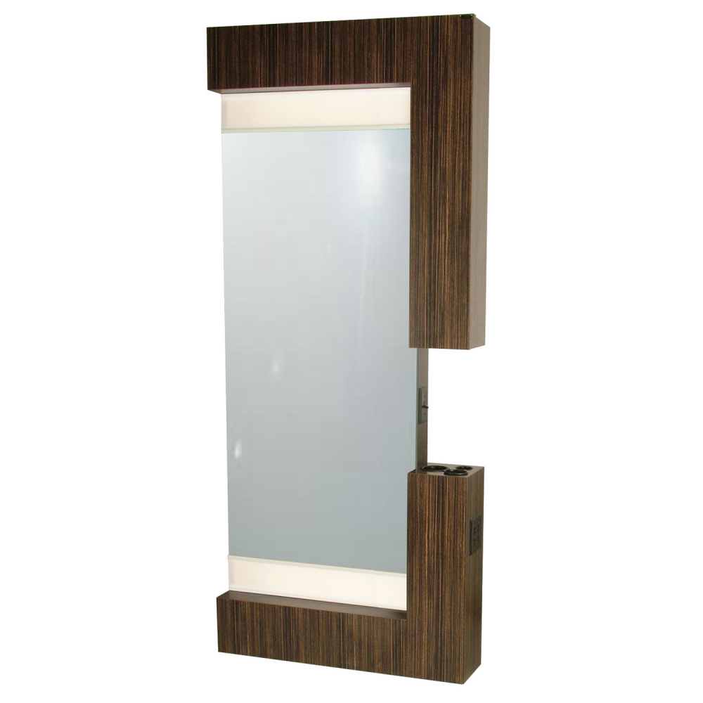Collins 605 36 Rio Wall Mounted Styling Station W Mirror - Wall Mount Styling Station Wood