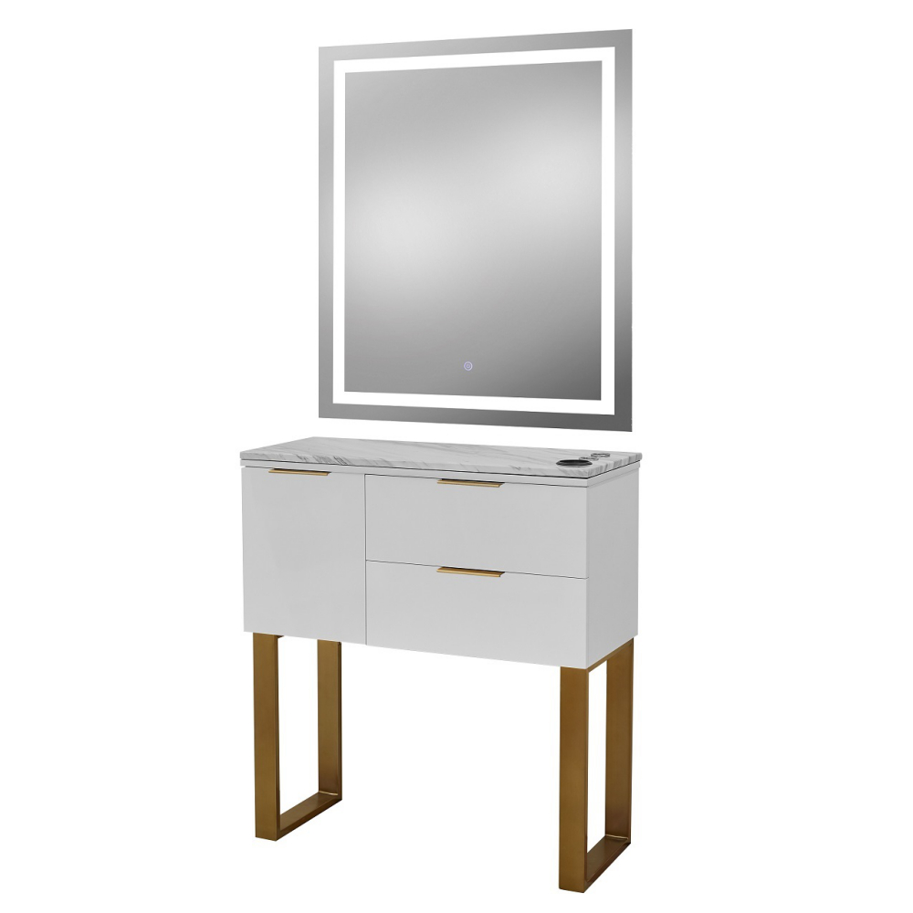 Pibbs 6002 Capri Wall Mounted Salon - Styling - Barber Station w