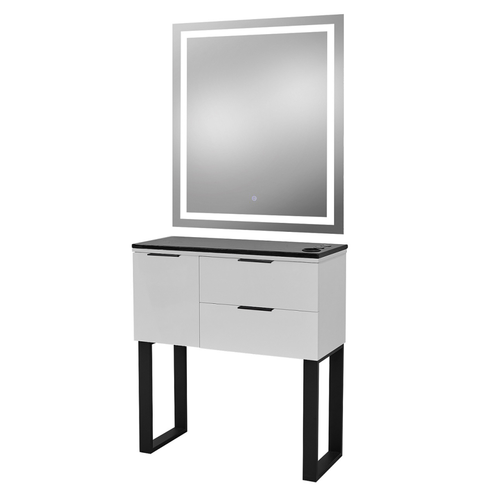 Pibbs 6002 Capri Wall Mounted Salon - Styling - Barber Station w