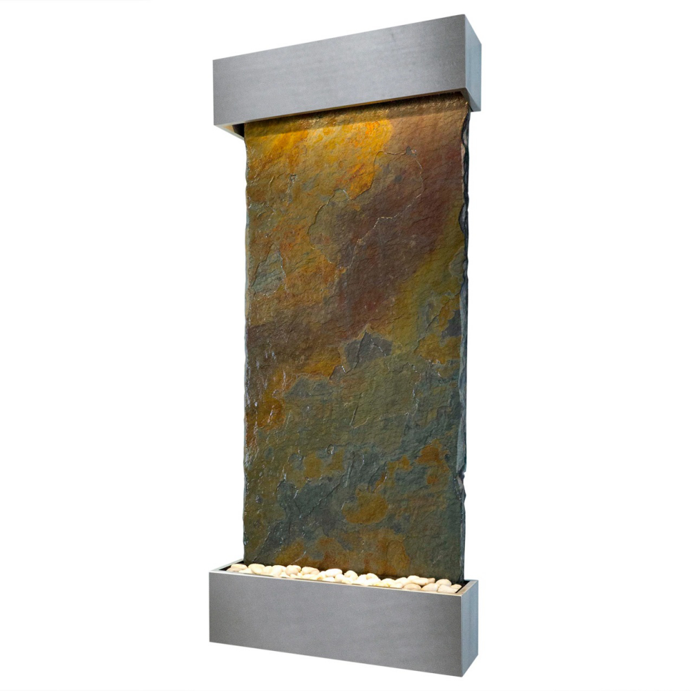 BluWorld WWLVCR Nojoqui Falls Classic Quarry Rajah Slate Wall Fountain