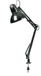 Ycc Lmp B Black Manicure Table Lamp, Manicure Table Lamp