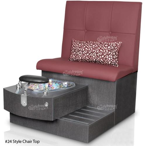 Gulfstream Kimberly Double Bench Pedicure Spa W Style 24 Chair