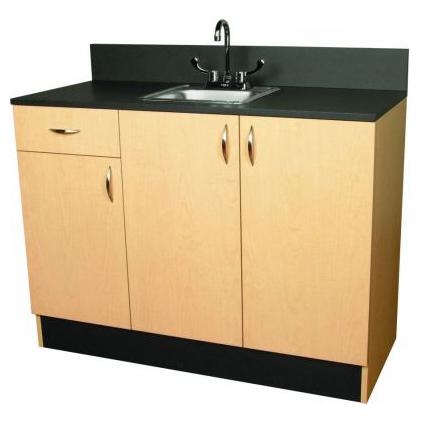 Jeffco 3373-48 Organizer Base Cabinet w/ Stainless Steel Sink