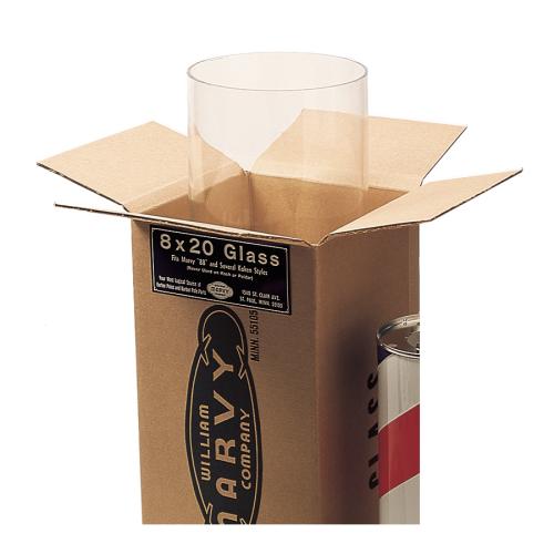 William Marvy Barber Pole Glass Outer Cylinder - 8 x 22 for Koch & Paidar