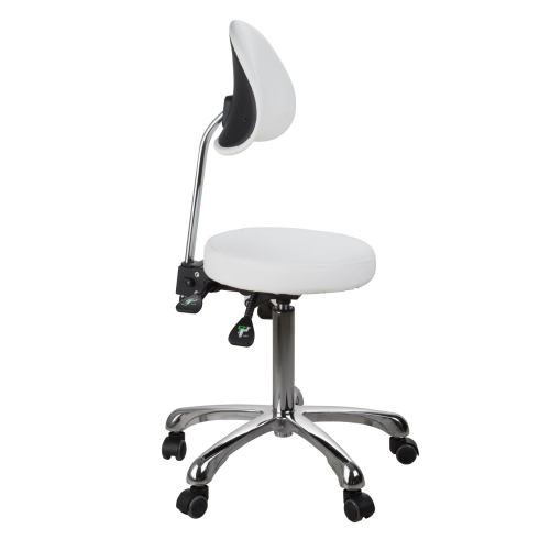 Silverfox Health & Beauty 1025B Lolli Flat Seat Stool w/ Backrest