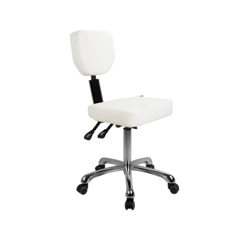 Silverfox Health & Beauty 1030 Flat Seat Stool w/ Backrest