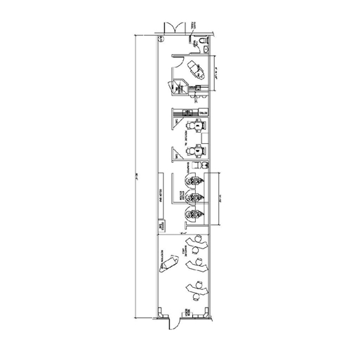 Beauty Salon Floor Plan Design Layout - 1120 Square Foot